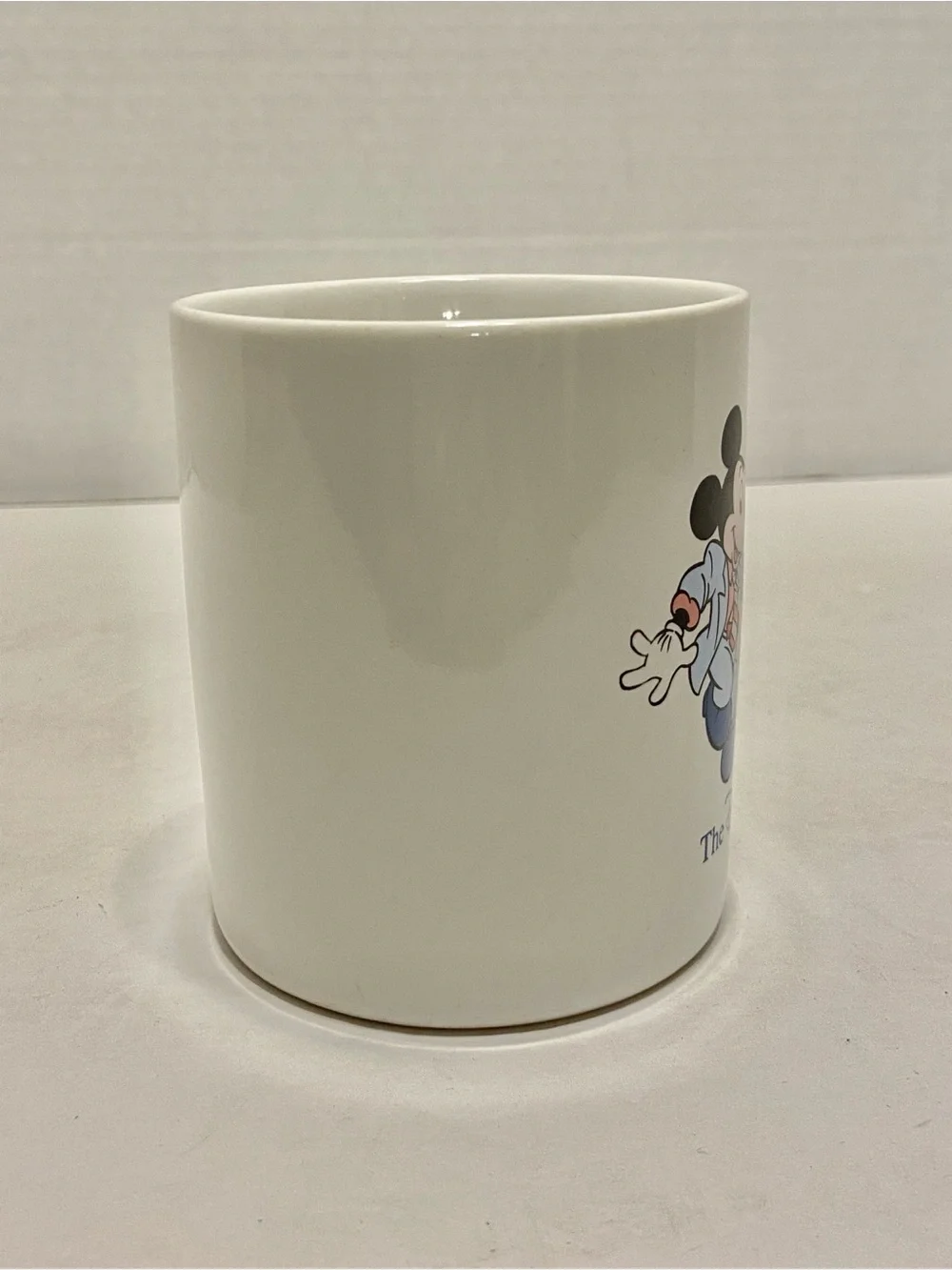 Vintage Disney Channel Coffee Mug Mickey & Minney Mouse 80s Garb Ceramic Cup